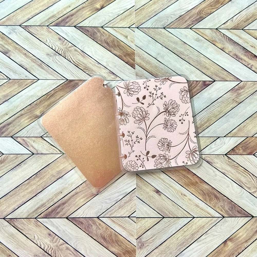 Happy planner micro size notes monthly and weekly layout Rose Golg Quartz floral